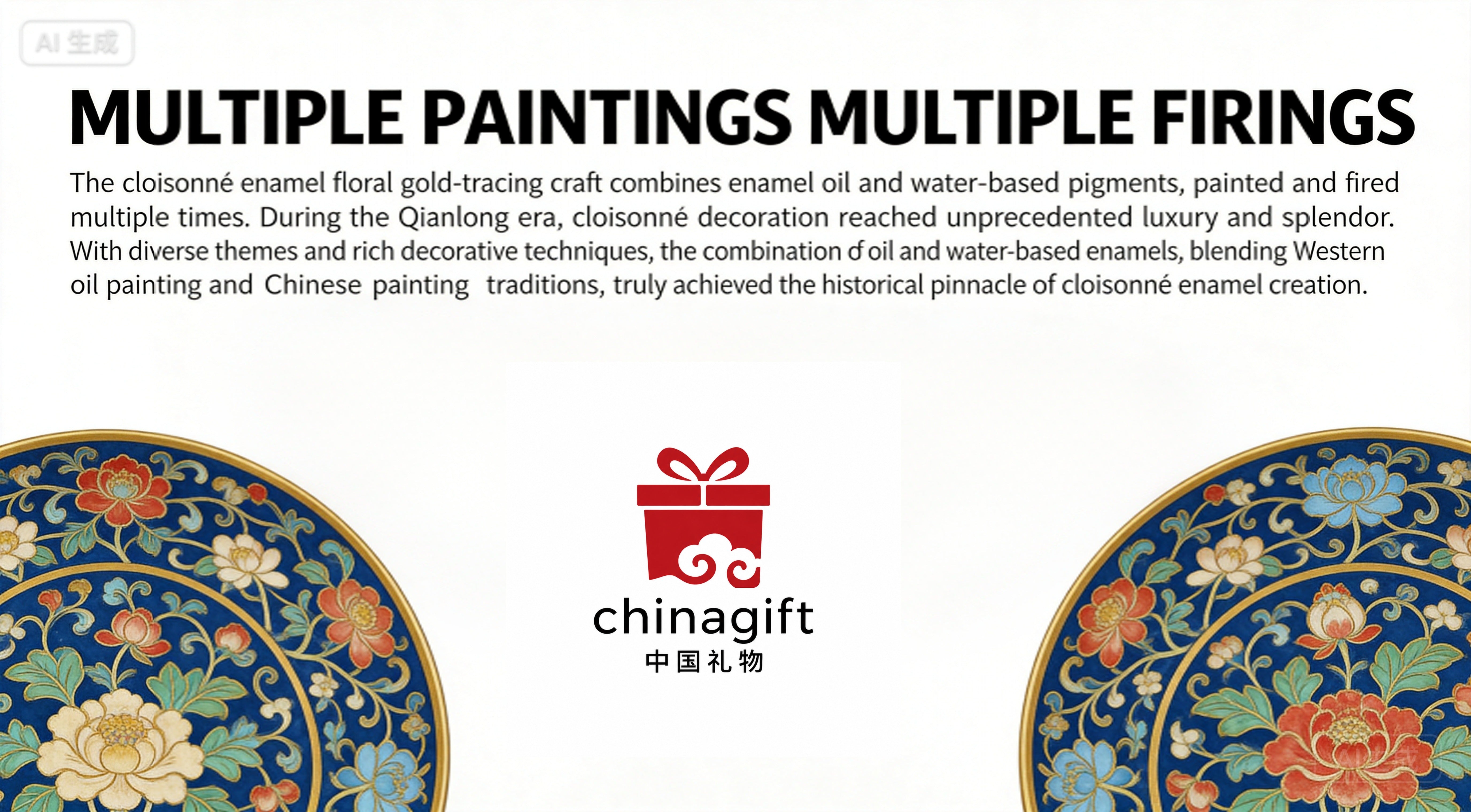Exquisite Chinese Filigree Enamel Porcelain Cup